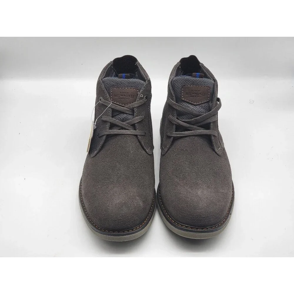 Nunn Bush‎ Otto Plain Toe Gray Chukka Boots 84987-020 Size 8.5M